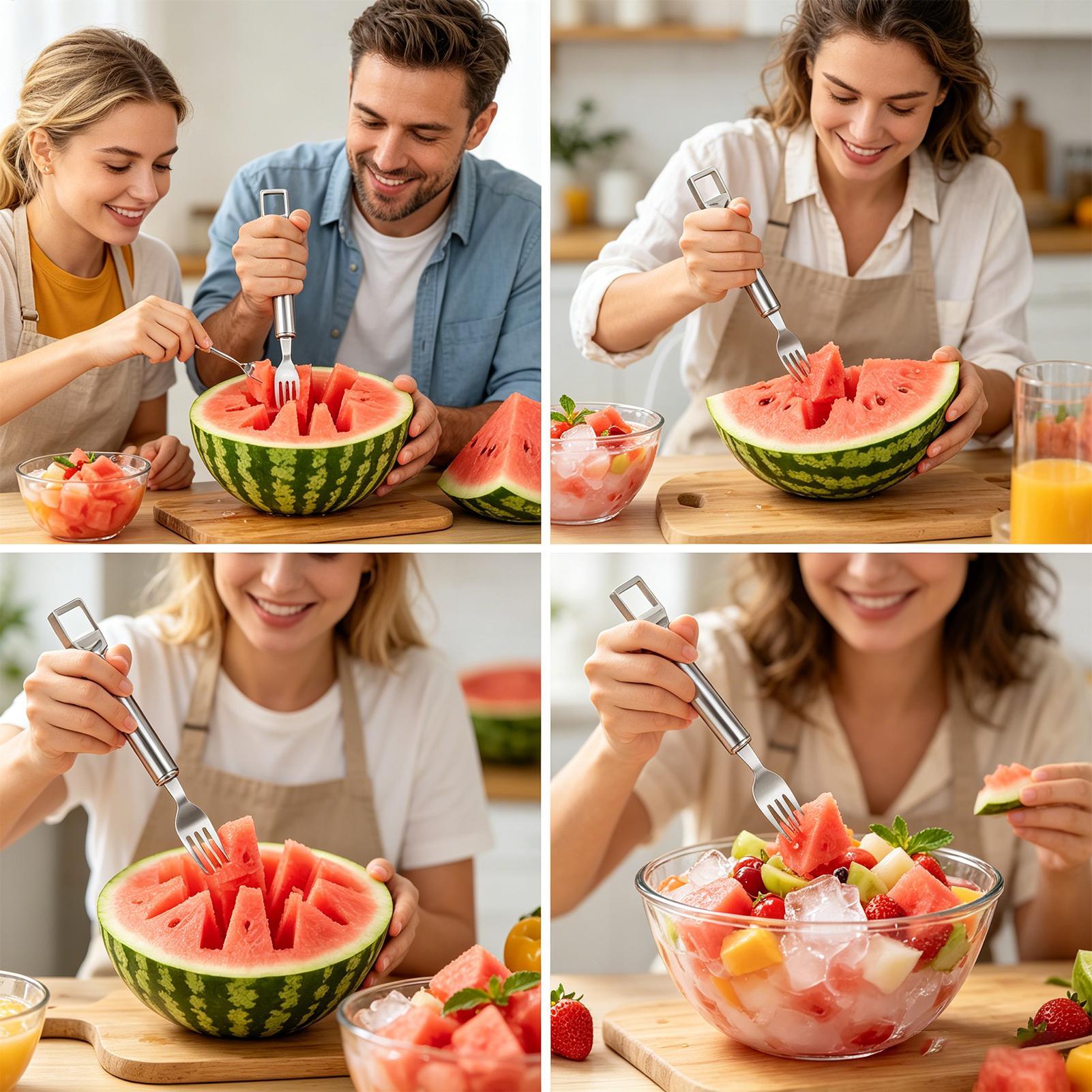 Watermelon Slicer Cutter - Karpuz Dilimleme Kesici Alet Çift Başlı