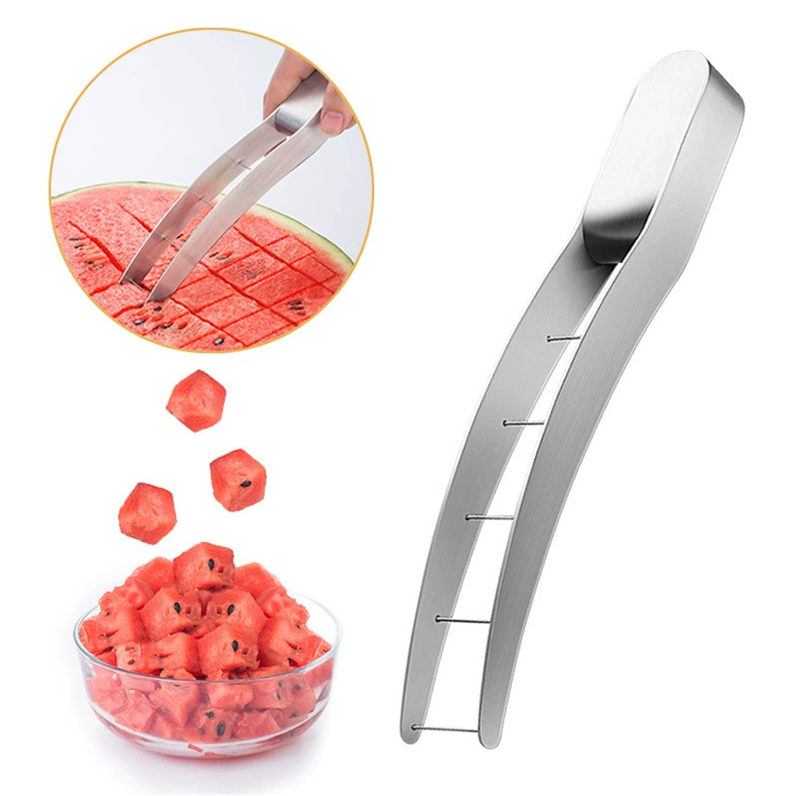 Watermelon Slicer Cutter - Paslanmaz Çelik Karpuz Dilimleyici Kesici Aleti