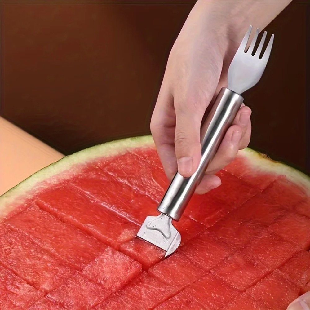 Watermelon Slicer Cutter - 5 adet paslanmaz çelik 2'si 1