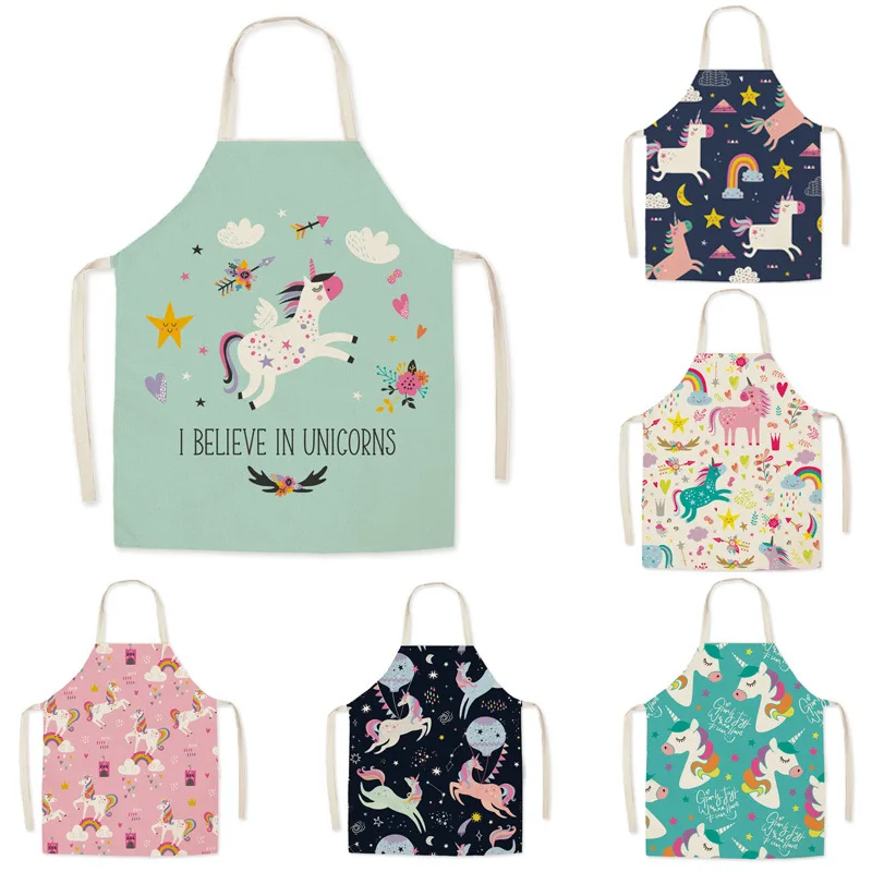 Kitchen Gadgets Trending - Karikatür Unicorn moda pamuk keten kumaş