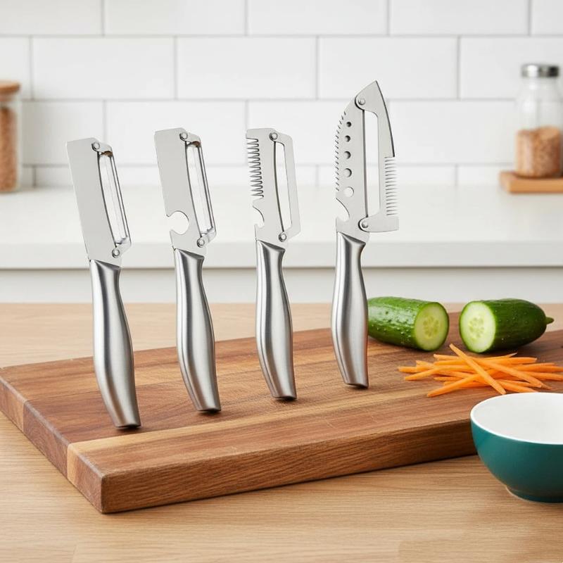 Kitchen Gadgets To Gift - 5'i 1 Arada Sebze Soyacağı Paslanmaz