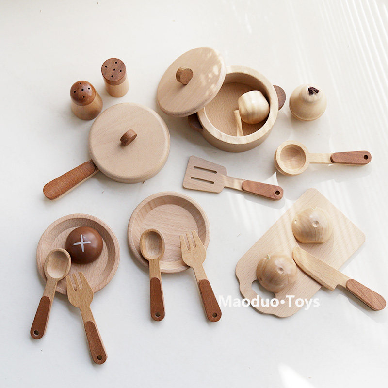 Kitchen Gadgets For Kids - Maoduo Oyuncaklar Kayın Ahşap Çocuk Mutfak