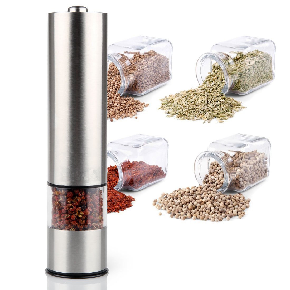Kitchen Gadgets To Gift - A56T-Paslanmaz Çelik Elektrikli Tuz ve Karabiber