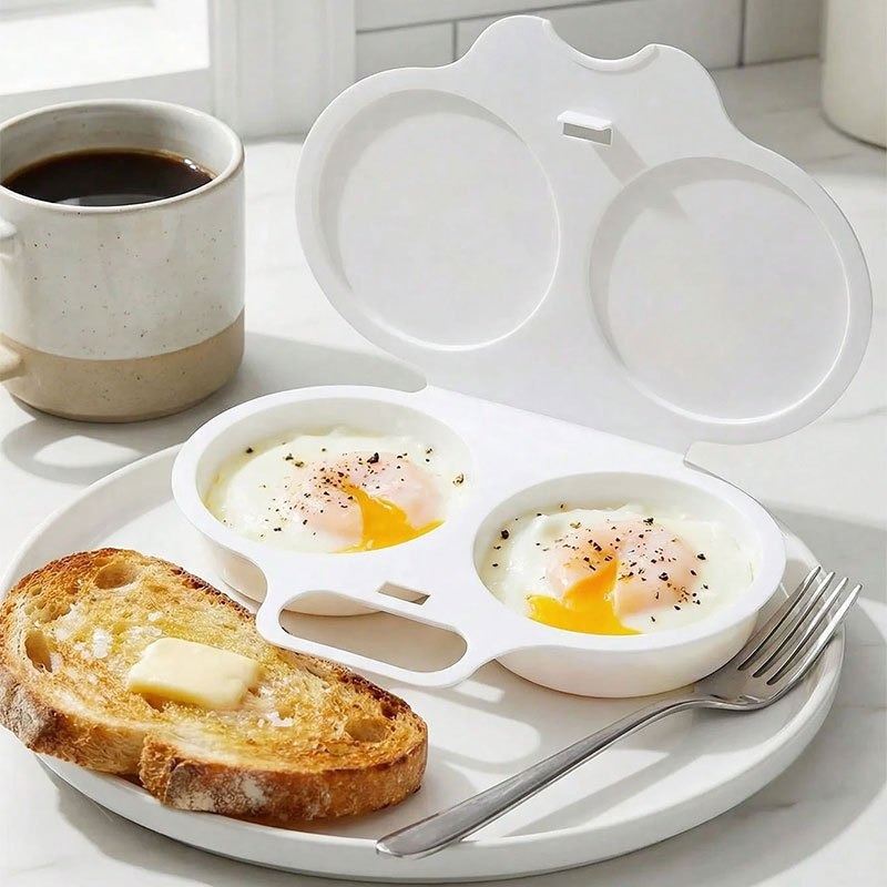 Kitchen Gadgets To Gift - Mikrodalgada pişirilmiş yumurta kutusu, kahvaltı, bento,