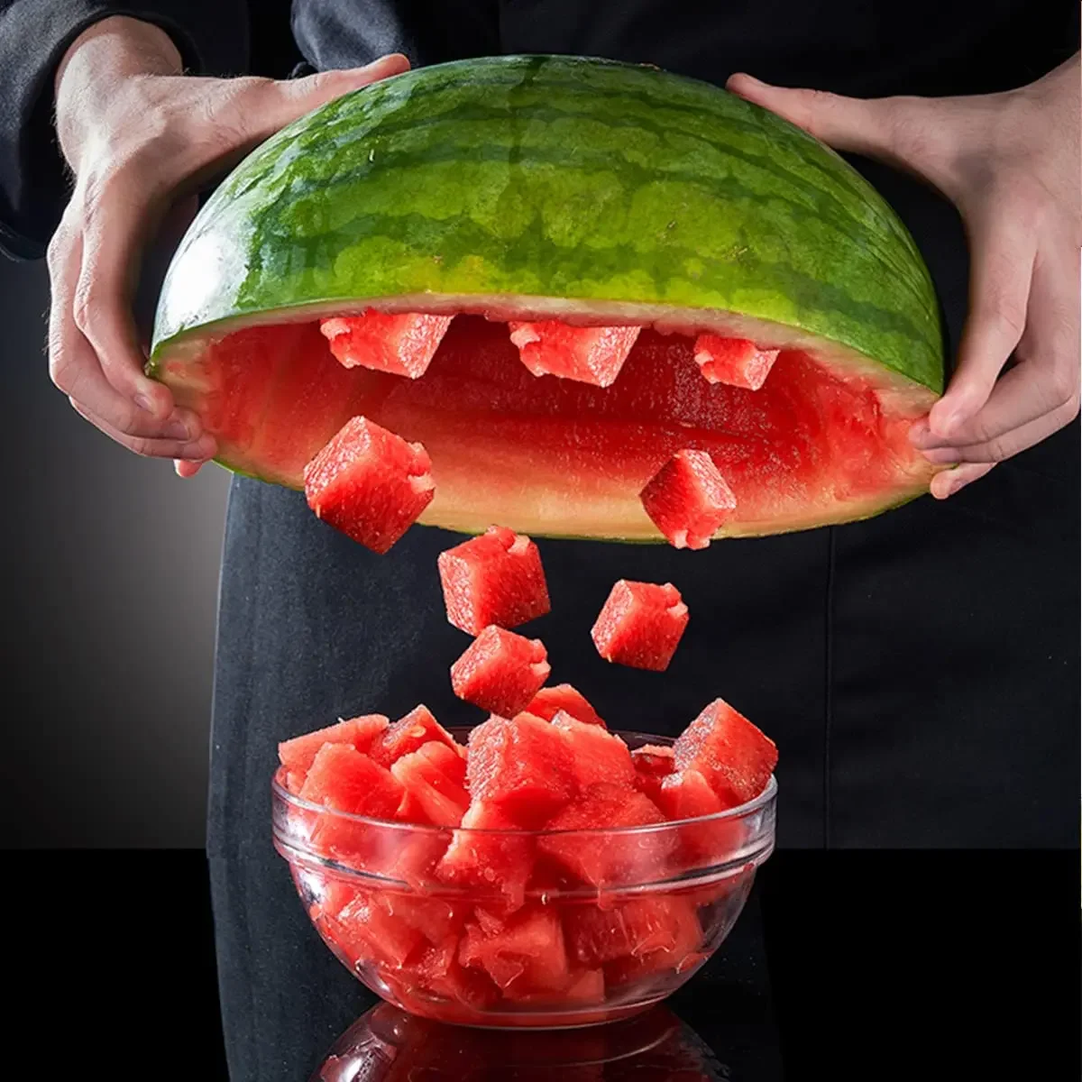 304 paslanmaz çelik karpuz bıç - Watermelon Slicer Cutter incelemesi ve fiyatı