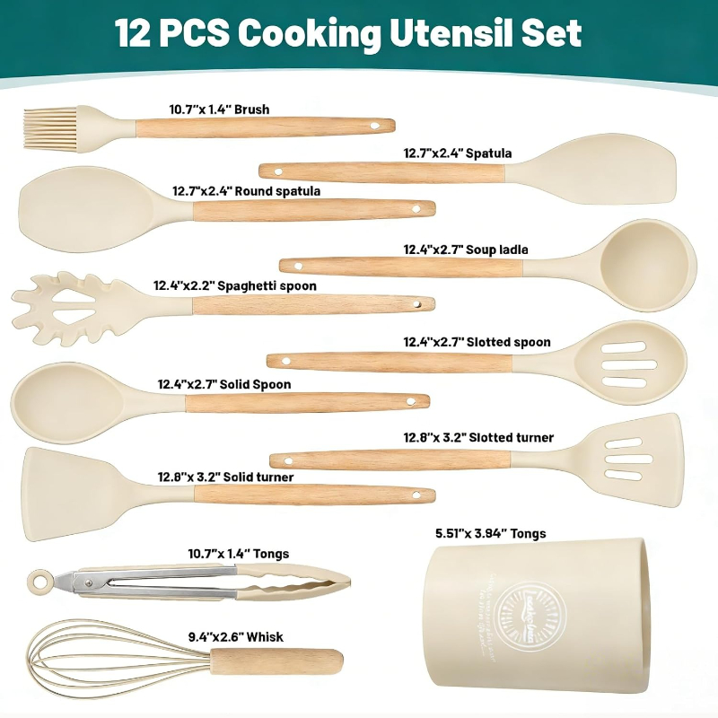 Ahşap Saplı Silikon Mutfak Ger - Kitchen Gadgets And Appliances incelemesi ve fiyatı