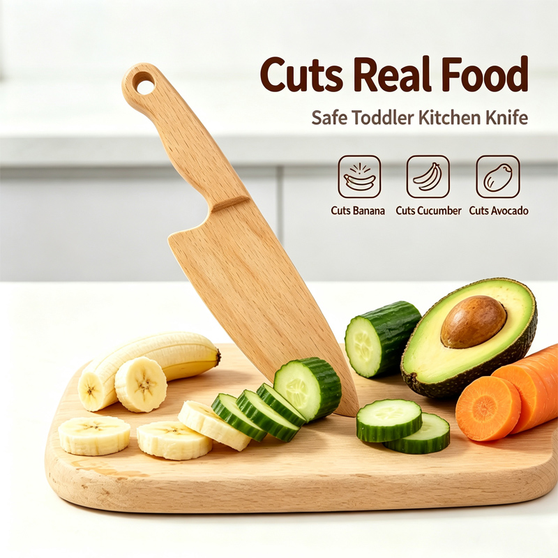 Ahşap Çocuk Bıçağı Pişirme içi - Kitchen Gadgets For Kids incelemesi ve fiyatı