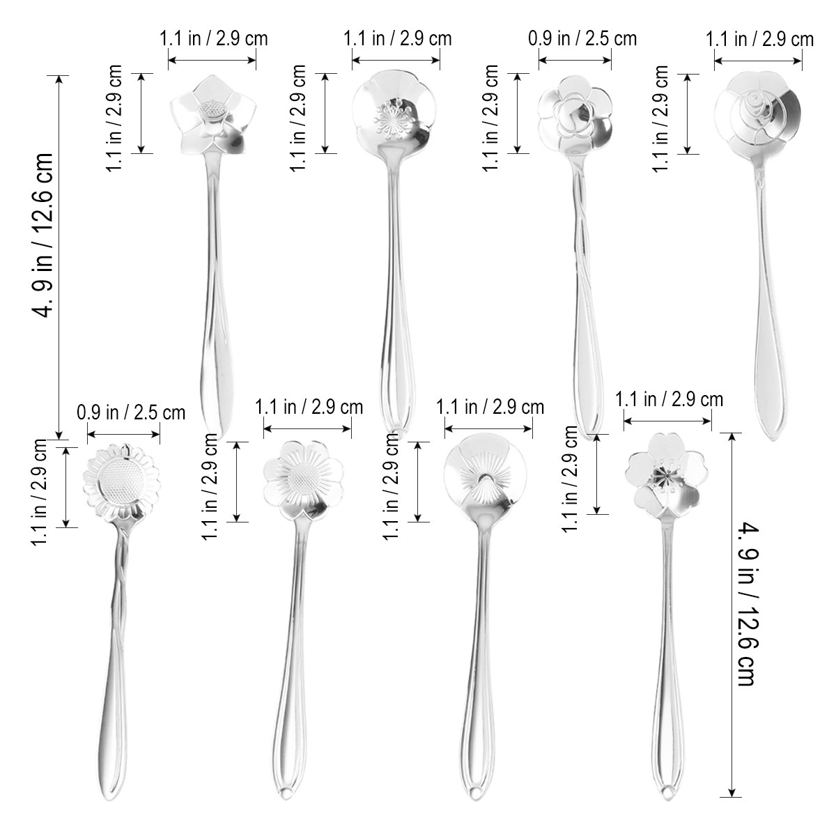 8 Adet Yaratıcı Çiçek Desenli  - Kitchen Gadgets To Gift incelemesi ve fiyatı